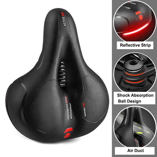 Extra Wide Comfort Bicycle Saddle