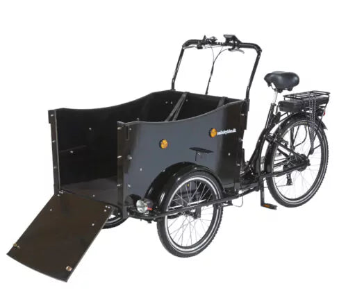 AMCargoBikes Curve Dog Friendly Cargo Electric Tricycle – Black – Updated Model